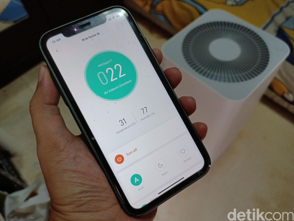 Aplikasi Mi Home untuk mengontrol Mi Air Purifier 2H