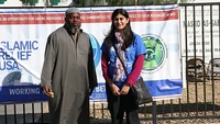 Imam Fateen Seifullah (kiri), sosok yang berjasa membangun komunitas muslim di kawasan Barat Las Vegas.