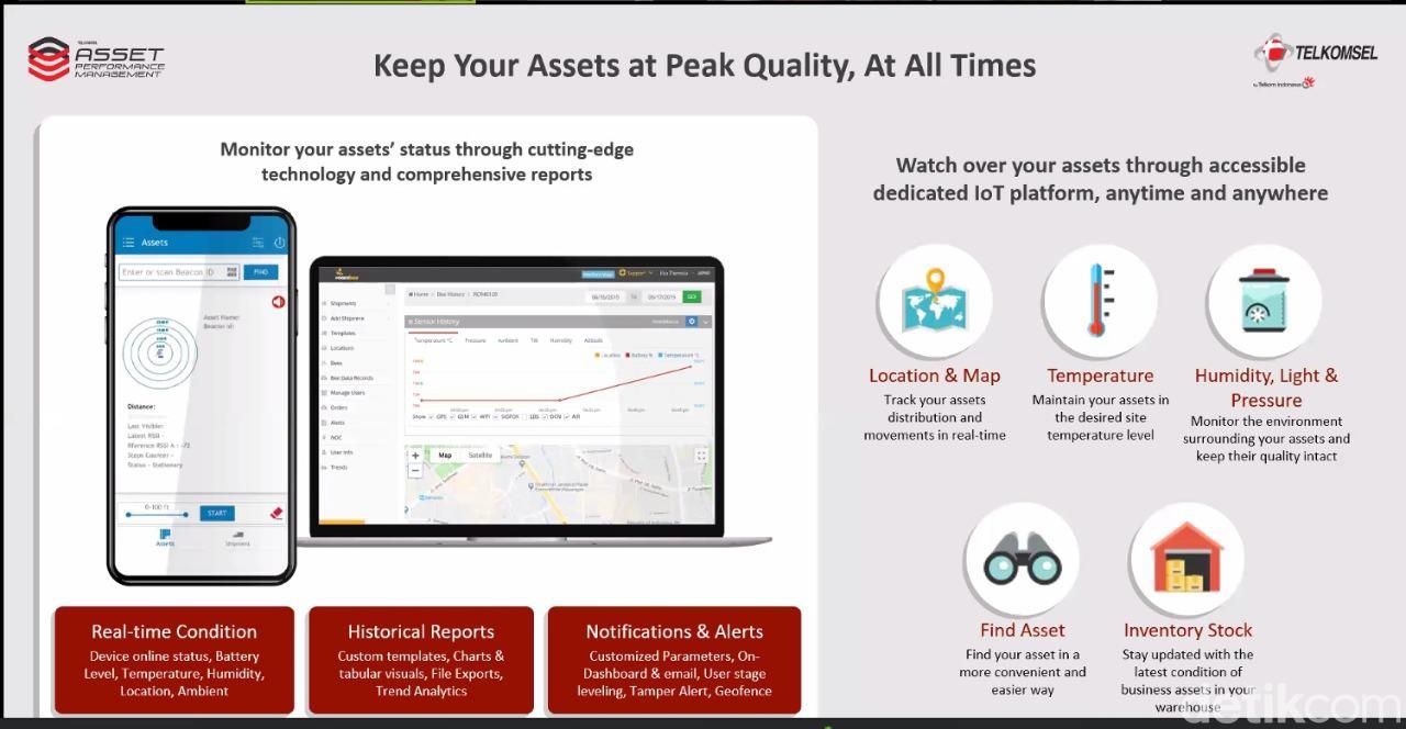 Solusi IoT terbaru Telkomsel Asset Performance Management