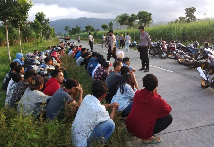 balap liar di banyuwangi dibubarkan