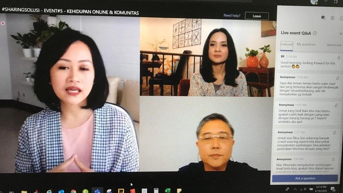 Talkshow interaktif dengan format digital #SharingSolusi