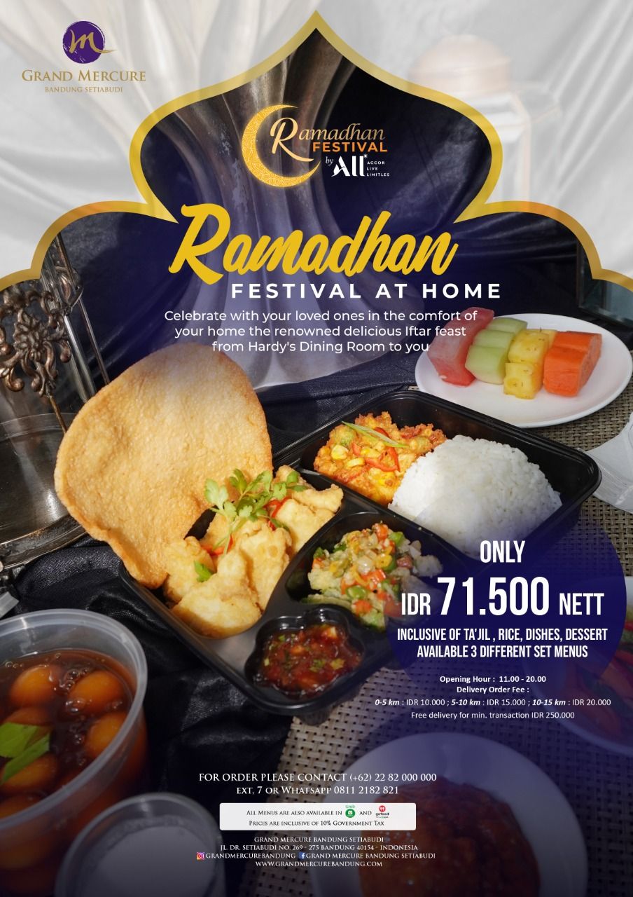 Hotel di Bandung yang layani pesan antar makanan Ramadhan