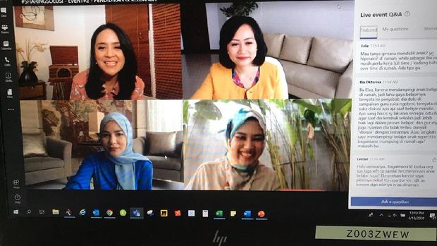 sharing solusi Selebritis lewat Virtual