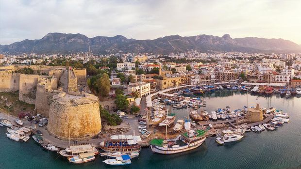 Kyrenia (Girne) is a city on the north coast of Cyprus, known for its cobblestoned old town and horseshoe-shaped harbor.