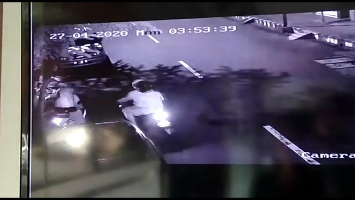 Begal beraksi di kawasan Balai Kota Solo, Senin (27/4/2020).