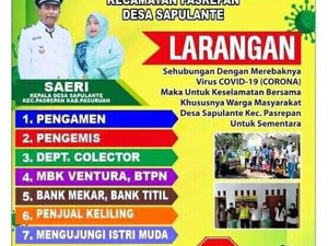 Fakta-fakta Baliho Larangan Kunjungi Istri Muda Cegah Corona di Pasuruan