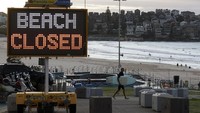 Sebelumnya pemerintah menutup pantai untuk mencegah penyebaran virus Corona.