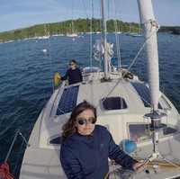 Kami pertama kali mencoba mendarat di salah satu teritori Prancis di Karibia, tetapi saat tiba kami menemukan semua perbatasan ditutup dan pulau-pulau ditutup, kata Ryan seperti dikutip dari BBC. Foto: Facebook Sailing Kittiwake