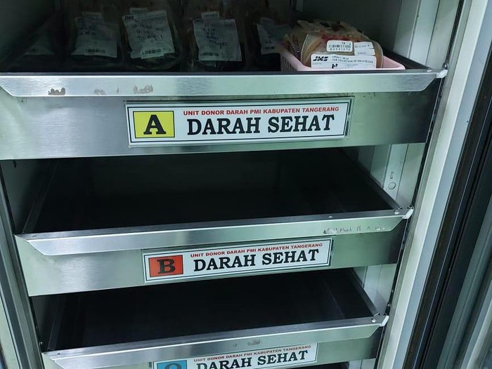 Stok darah PMI Kab Tangerang