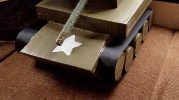 Kucing pun sepertinya senang bermain dibuatkan tank oleh pemiliknya. (Foto: sadanduseless)