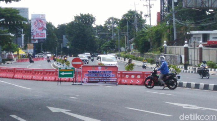 Pelaksanaan PKM di Kota Semarang, Rabu (29/4/2020).