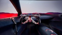 Masuk ke dalam mobil terlihat sangat futuristik namun sangat ringkas Foto: carbuzz