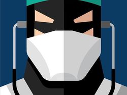 Seniman Ilustrasikan Wajah Paramedis Jadi Superhero