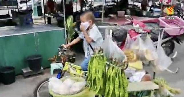 Dong kayuh sepeda jualan sayuran