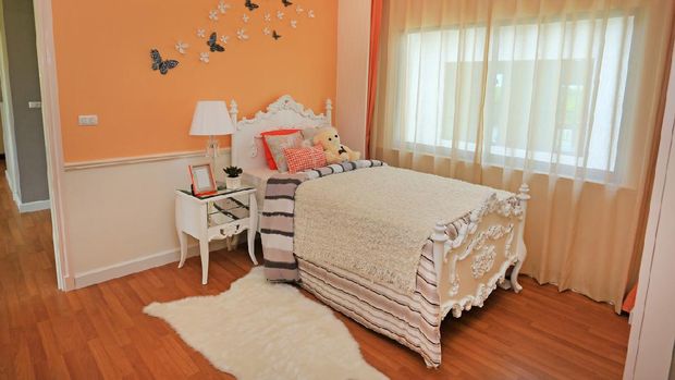 Modern interior of the child's bedroom.