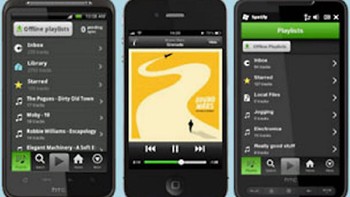 Spotify, music sharing app asal Swedia ini meluncur pada Juli 2011. Nah begini wujudnya saat debut. Foto: WayBack Machine