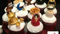 Cupcake yang ini juga lucu. Hiasanyanya berupa wanita mengenakan jilbab hingga makanan-makanan Ramadhan seperti kurma. Foto: Istimewa