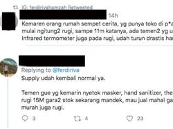 Meme Sindir Penimbun Masker, Kecele Harga Sudah Balik Normal