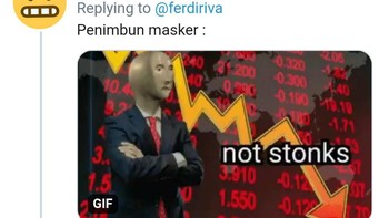 Lama kelamaan penimbun masker mulai risau karena harga masker dan hand sanitizer kembali normal. Foto: Twitter