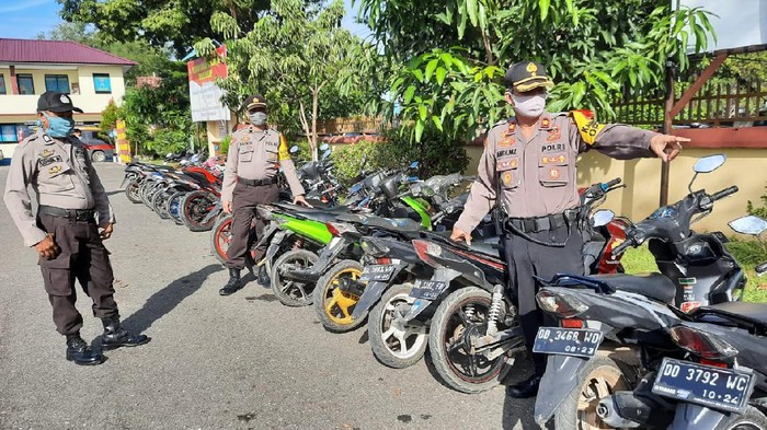 Motor yang Diamankan di Pangkep