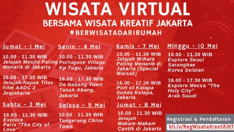 Wisata Kreatif Jakarta Rundown tur virtual Wisata Kreatif Jakarta