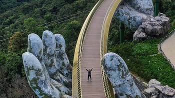 Golden Bridge, Vietnam, karya @Transtuanviet Foto: Agora via Daily Mail