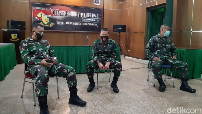 Jumpa pers Denpom IV/4 Surakarta terkait dua oknum anggota TNI pakai sabu, Kamis (30/4/2020).