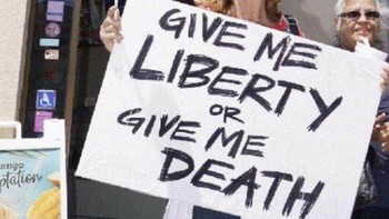 Orang-orang keras kepala yang anti lockdown dan social distancing juga disindir (Boredpanda)