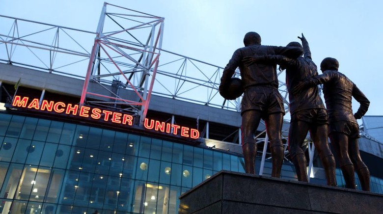 Old Trafford MANCHESTER, ENGLAND - FEBRUARY 28: A general view outside Old Trafford prior to the FA Youth Cup: Sixth Round match between Manchester United and Wigan Athletic at Old Trafford on February 28, 2020 in Manchester, England. (Photo by Charlotte Tattersall/Getty Images)