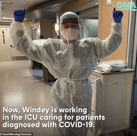 Tiga hari dalam seminggu, Gabriela bekerja di rumah sakit. Meninggalkan kostum cheerleader yang seksi, Gabriela kini lebih sering memakai APD untuk merawat para pasien yang terinfeksi Corona. Foto: Instagram @gabriela_maria_123