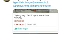 Mungkin hanya lewat sagu tani. Padahal aslinya kan lagu ini Duh kalau begini gagal romantis, malah jadi ngeselin. Foto: twitter