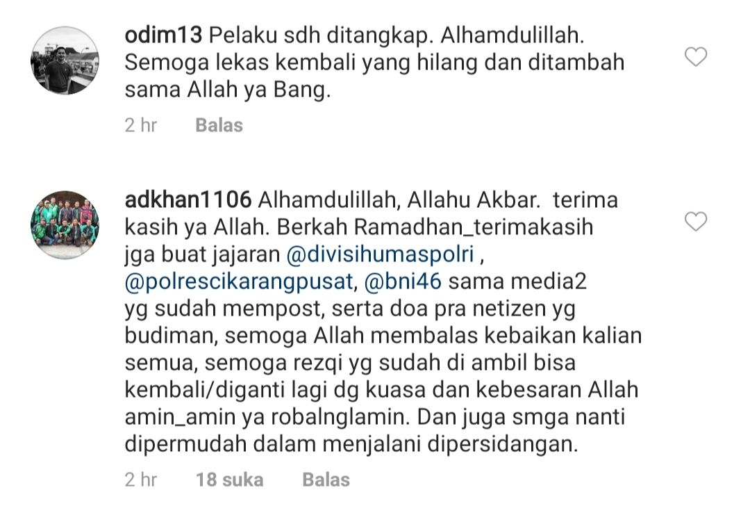 Penipu ojol berhasil ditangkap
