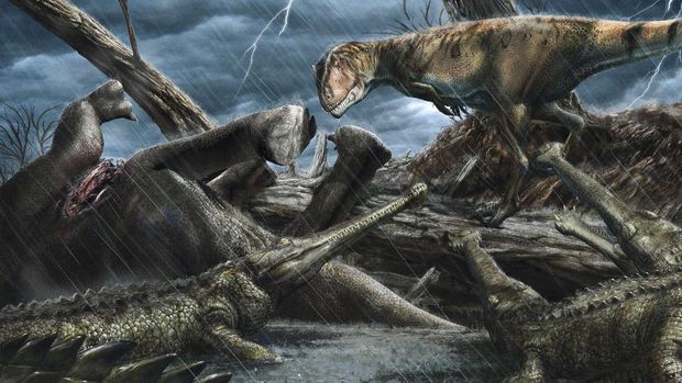 Ilustrasi dinosaurus