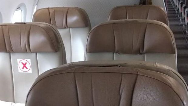 Tempat duduk berjarak di Batik Air