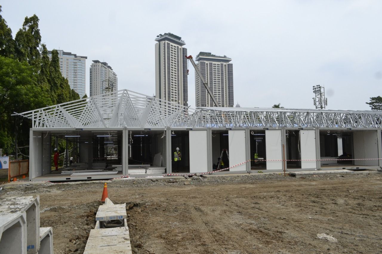Pertamina Sulap Lapangan Bola Jadi Rumah Sakit Darurat Covid 19. Dok: Persero