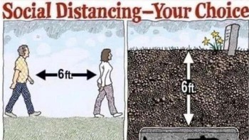 Bran Stark dari Game of Thrones mengajak netizen untuk patuh dengan social distancing demi keselamatan (Boredpanda)