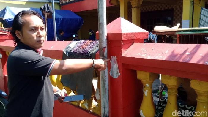 Tanda panah misterius di TKP penyekapan ibu-anak di Klaten