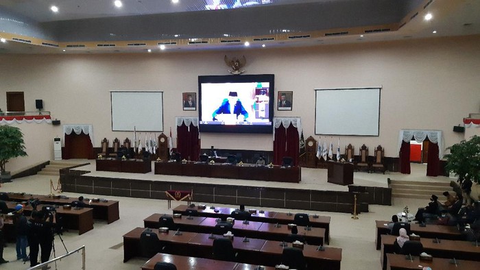 Suasana sidang paripurna DPRD Banten