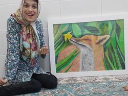 Keren! Wanita Penyandang Disabilitas Ini Lukis Wajah Pakai Kaki