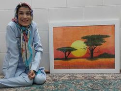 Keren! Wanita Penyandang Disabilitas Ini Lukis Wajah Pakai Kaki