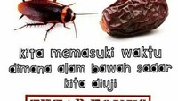 Sekali lagi mau mengingatkan kalau kurma dan kecoa berbeda ya. Jangan sampai terkecoh meski warnanya sama-sama cokelat tua. Foto: Istimewa