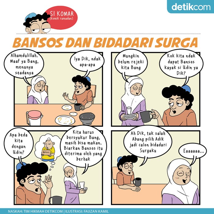 Komar, Bansos dan Bidadari Surga