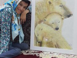 Keren! Wanita Penyandang Disabilitas Ini Lukis Wajah Pakai Kaki