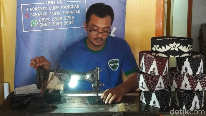 songkok lukis sepi pesanan dampak corona