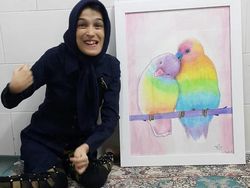 Keren! Wanita Penyandang Disabilitas Ini Lukis Wajah Pakai Kaki