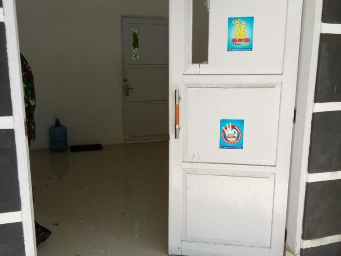 Kantor milik pemerintah di Polman dirusak pria dengan gangguan jiwa.