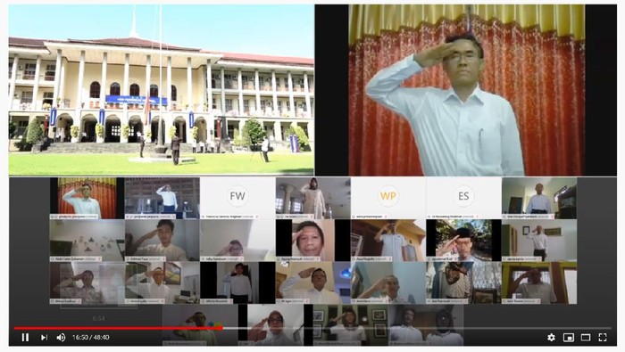 Upacara peringatan Hardiknas di UGM digelar virtual
