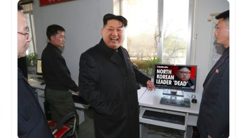 Kim Jong Un dikatakan sedang mencari siapa saja yang membuat meme tentang spekulasi kematiannya. Foto: Twitter