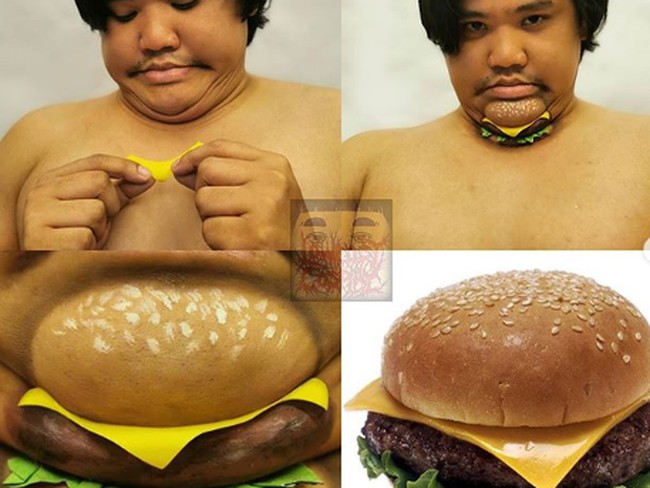 Pakai Bahan Seadanya, Pria Ini Cosplay Jadi berbagai Bentuk Makanan