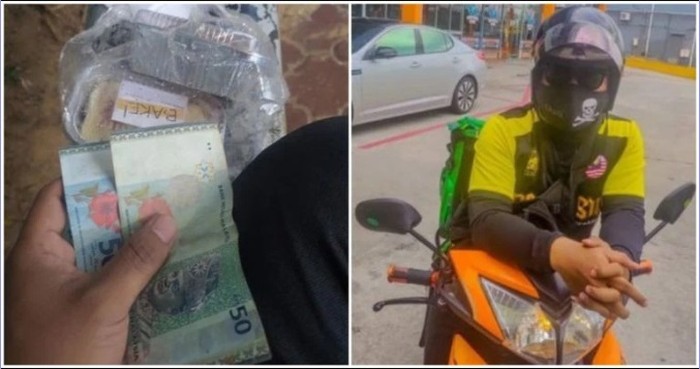 Ojol dapat tip besar